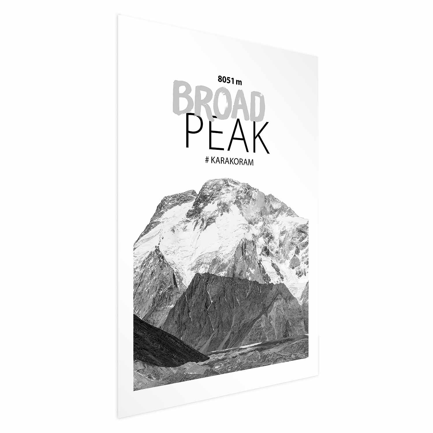 Broad Peak Mountain Landscape Poster