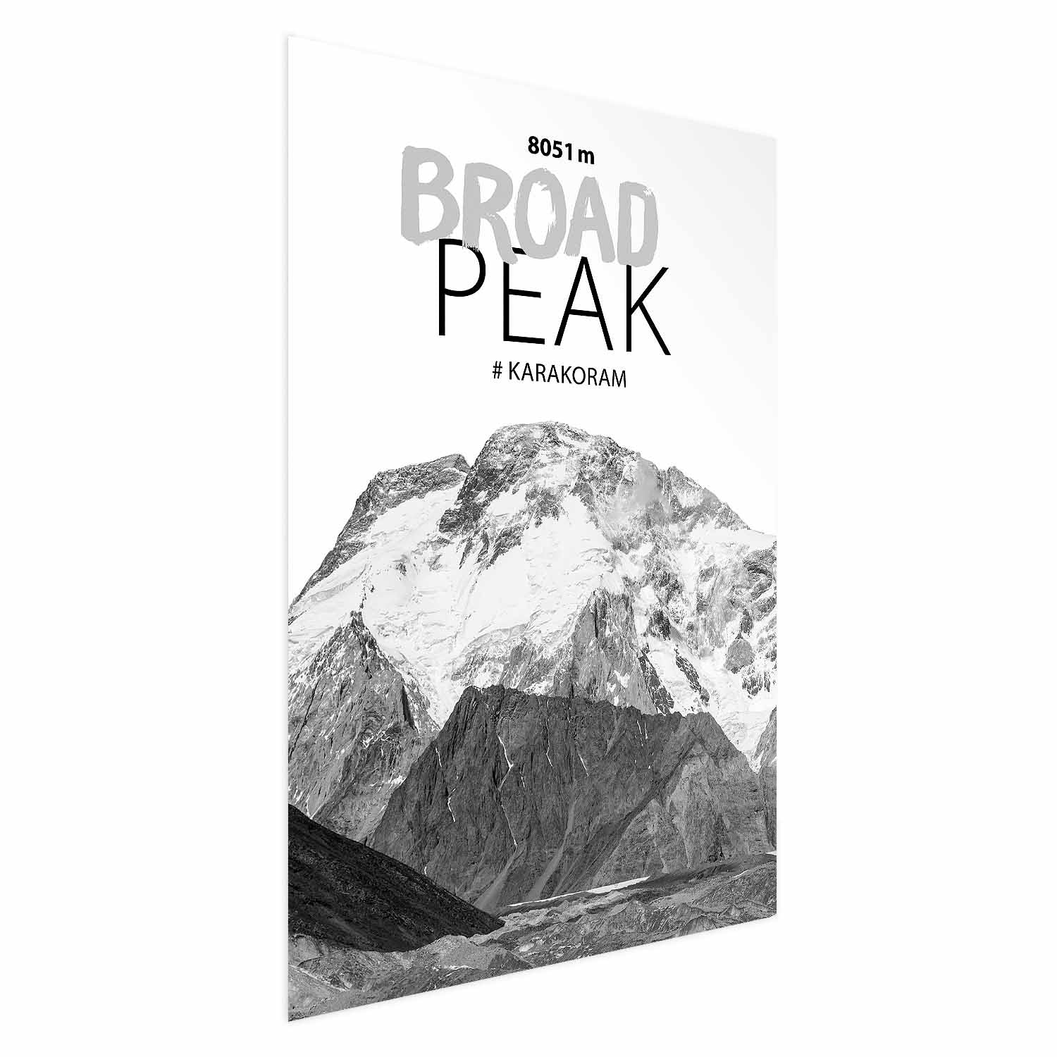 Broad Peak Mountain Landscape Poster