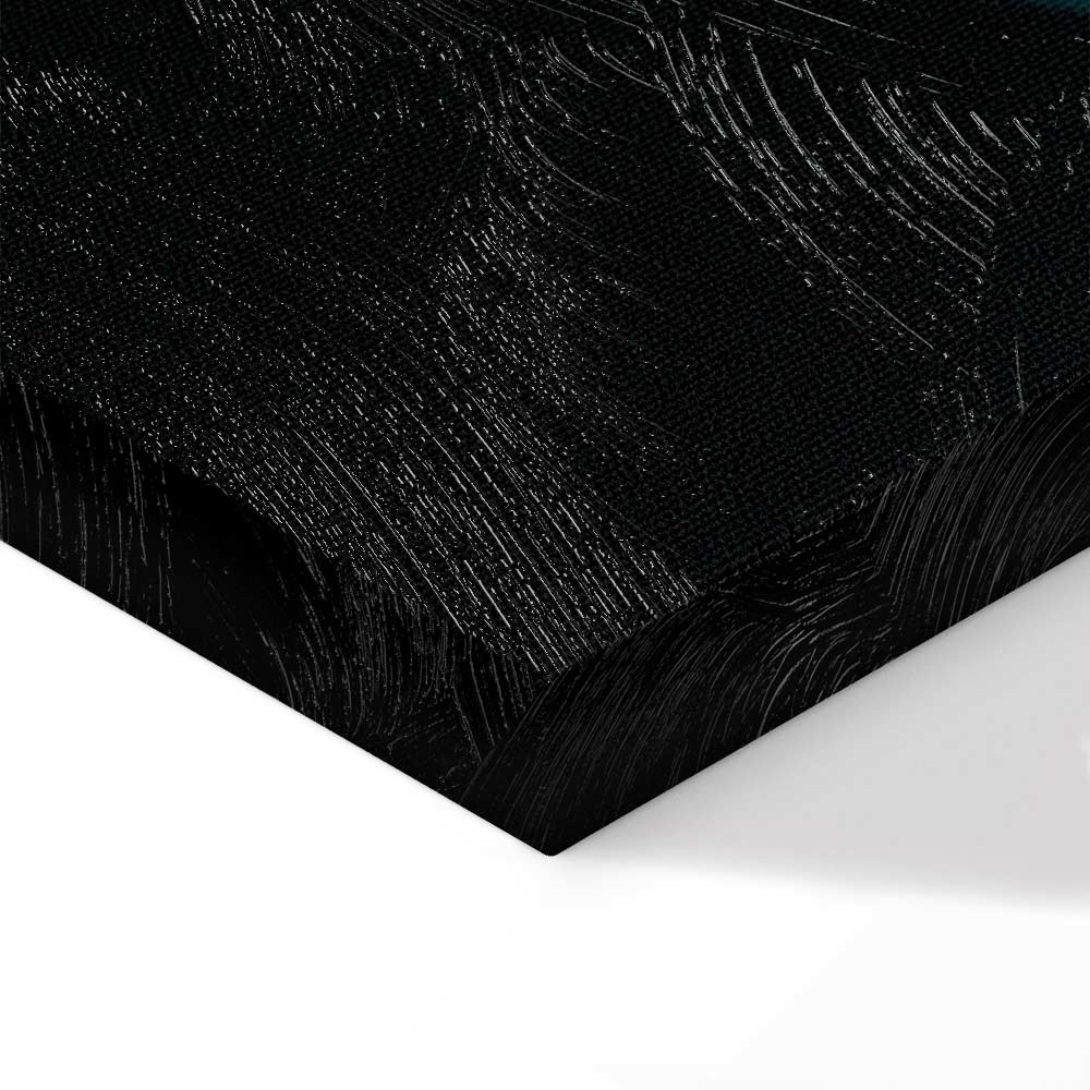 Full Moon Night Sky Trees Landscape Canvas Print