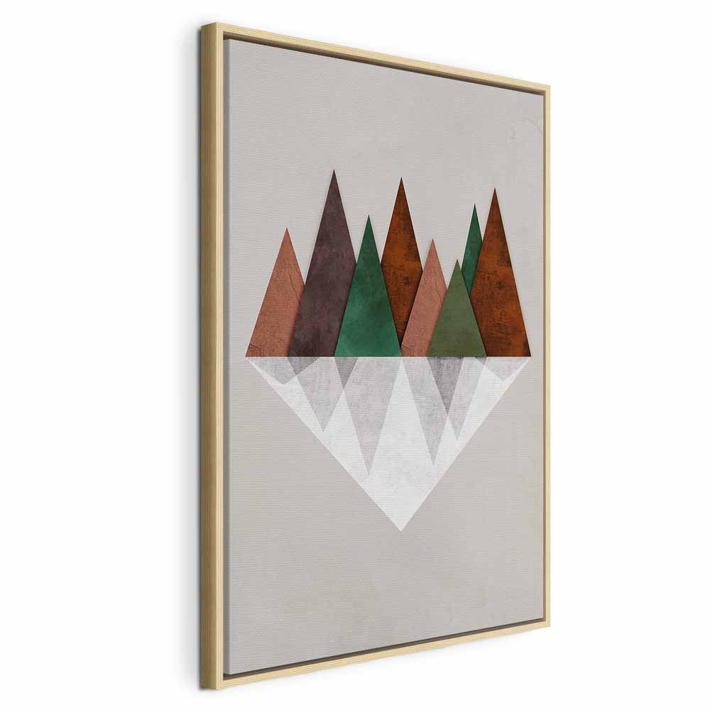 Symmetrical Abstract Geometric Multicolor Canvas Print