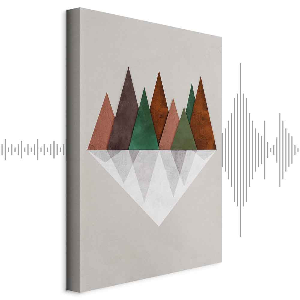 Symmetrical Abstract Geometric Multicolor Canvas Print