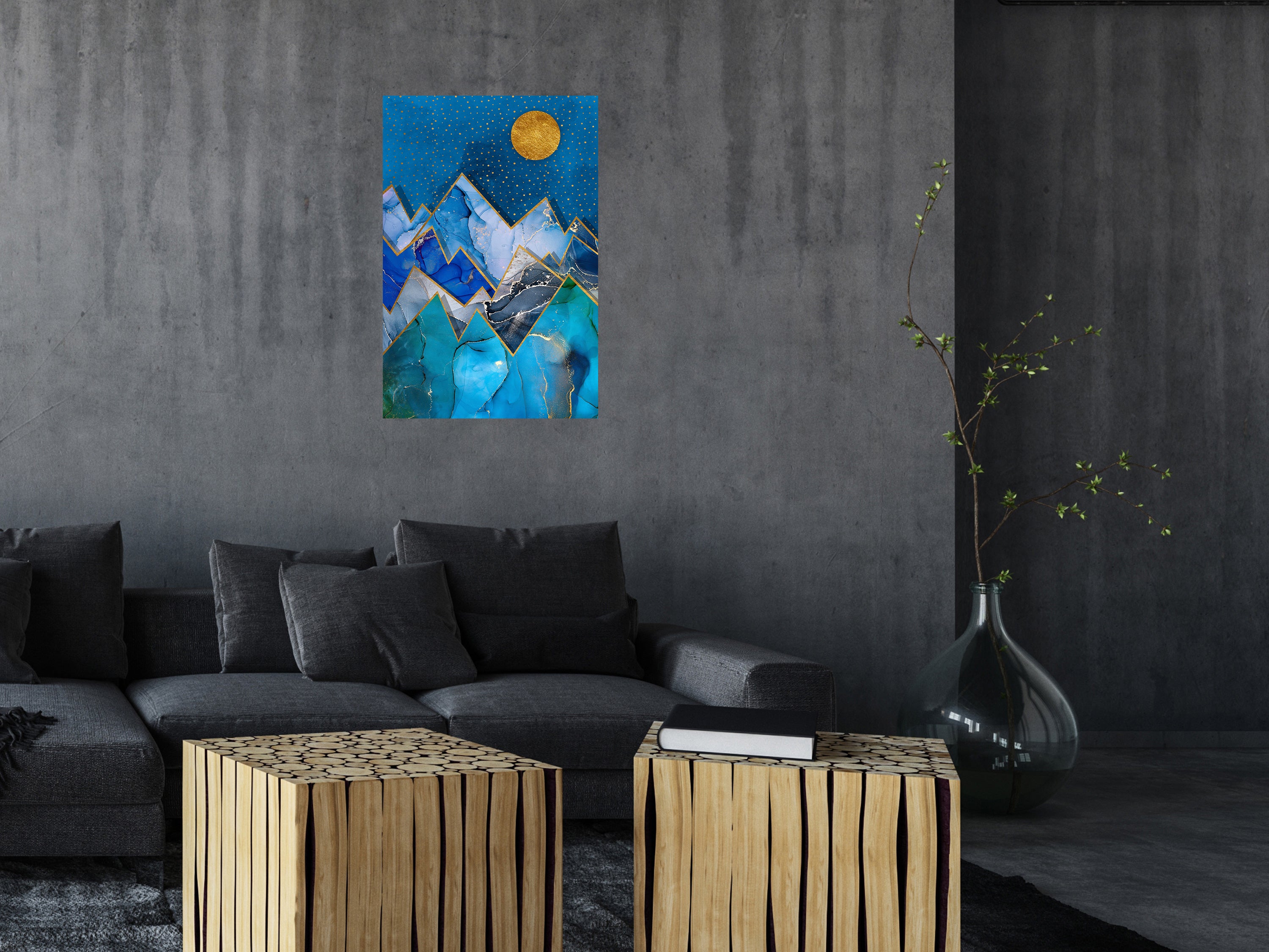 Canvas Print Night Walk Vertical - Abstract