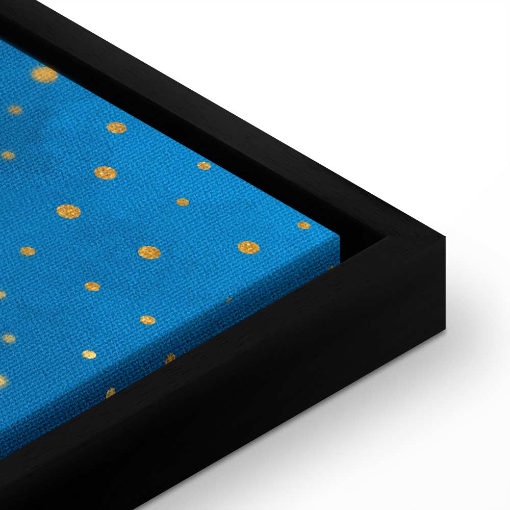 Abstract Geometric Night Canvas Print