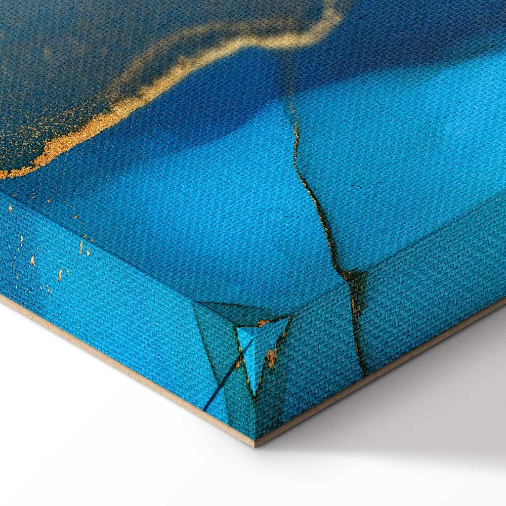 Abstract Geometric Night Canvas Print