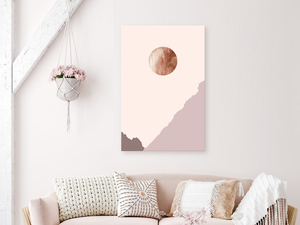 Canvas Print Mountain Planet Abstract Vertical