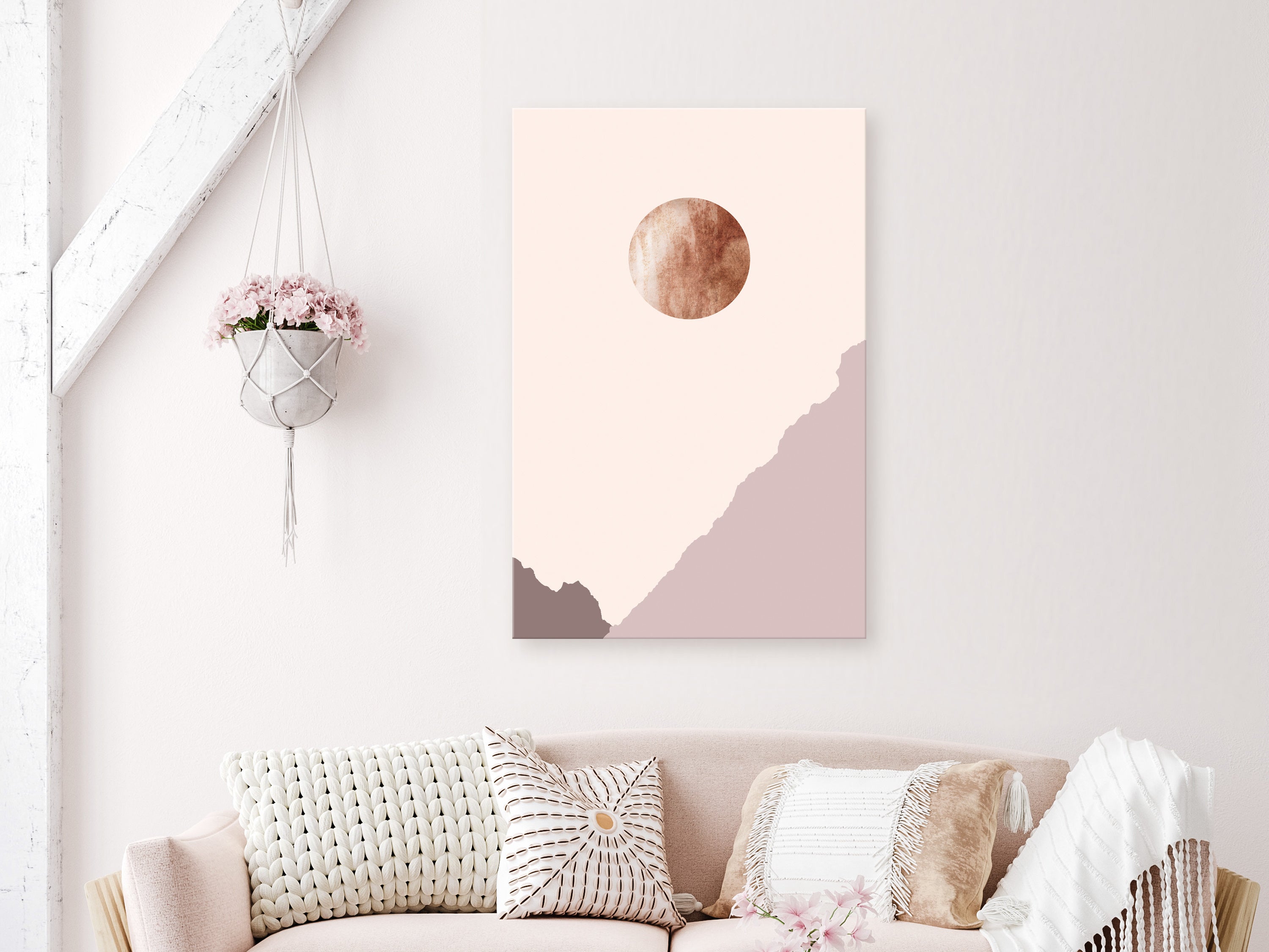 Canvas Print Mountain Planet Abstract Vertical