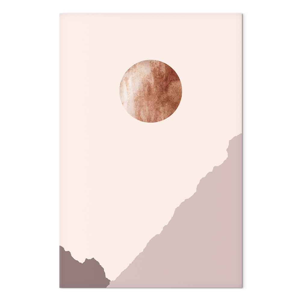 Abstract Mountain Planet Vertical Canvas Print