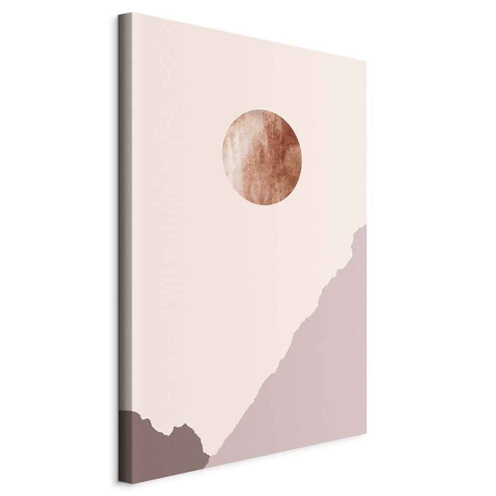 Abstract Mountain Planet Vertical Canvas Print