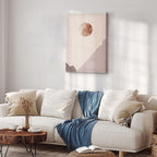 Abstract Mountain Planet Vertical Canvas Print