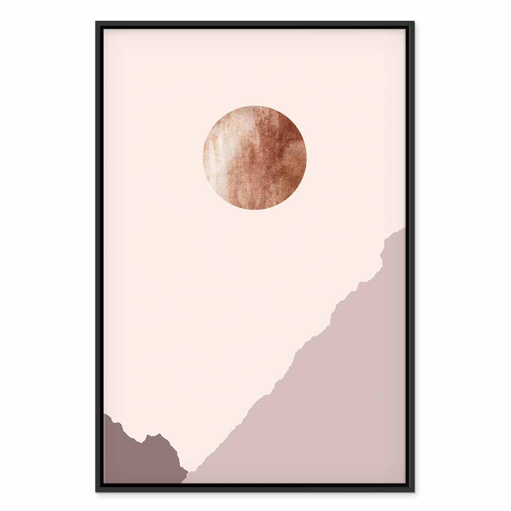 Abstract Mountain Planet Vertical Canvas Print