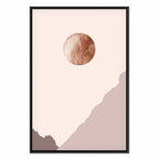 Abstract Mountain Planet Vertical Canvas Print