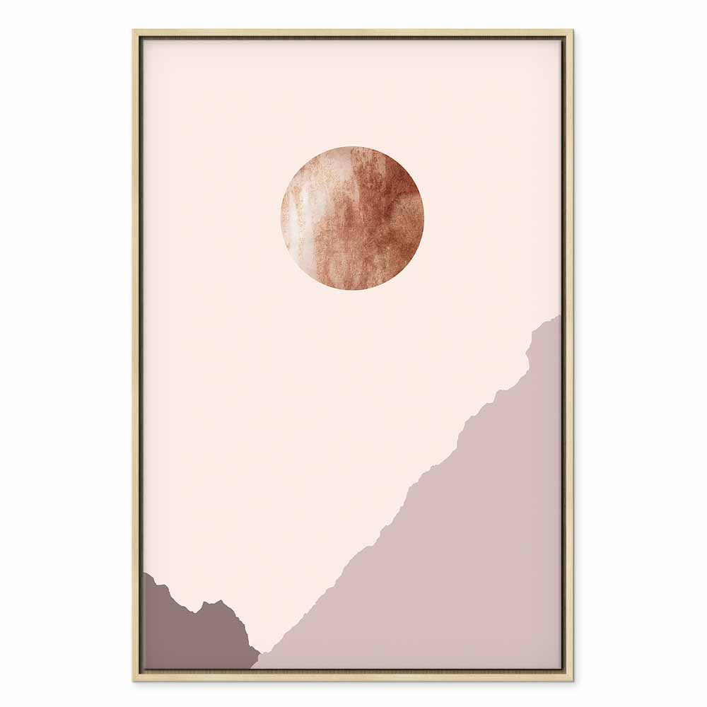 Abstract Mountain Planet Vertical Canvas Print