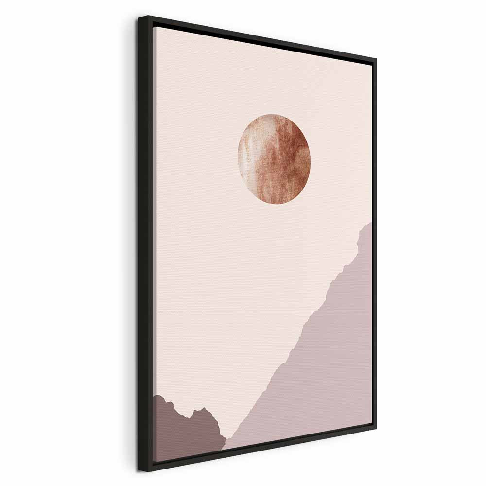Abstract Mountain Planet Vertical Canvas Print