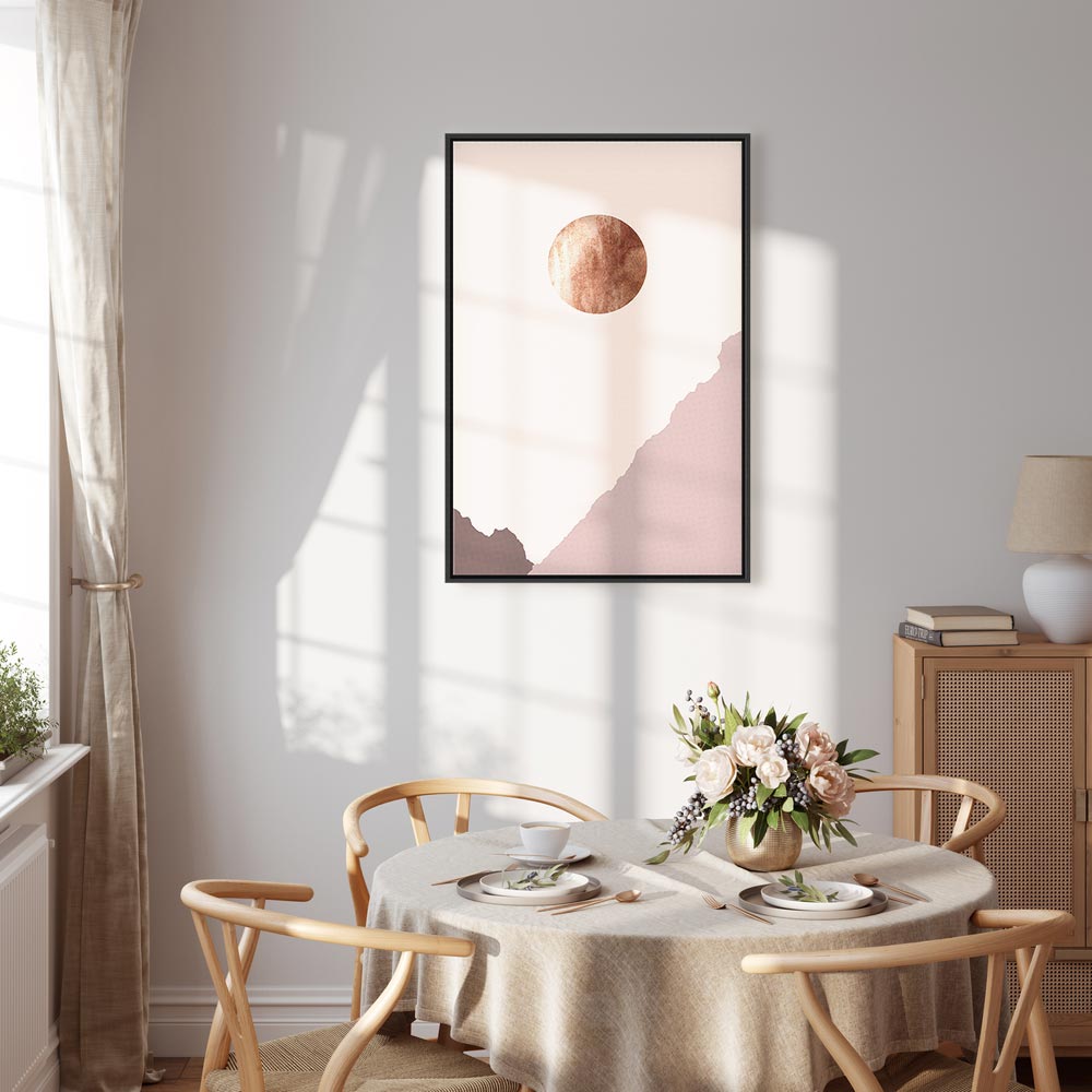 Abstract Mountain Planet Vertical Canvas Print