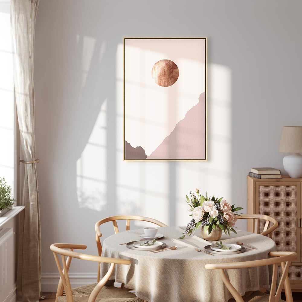 Abstract Mountain Planet Vertical Canvas Print