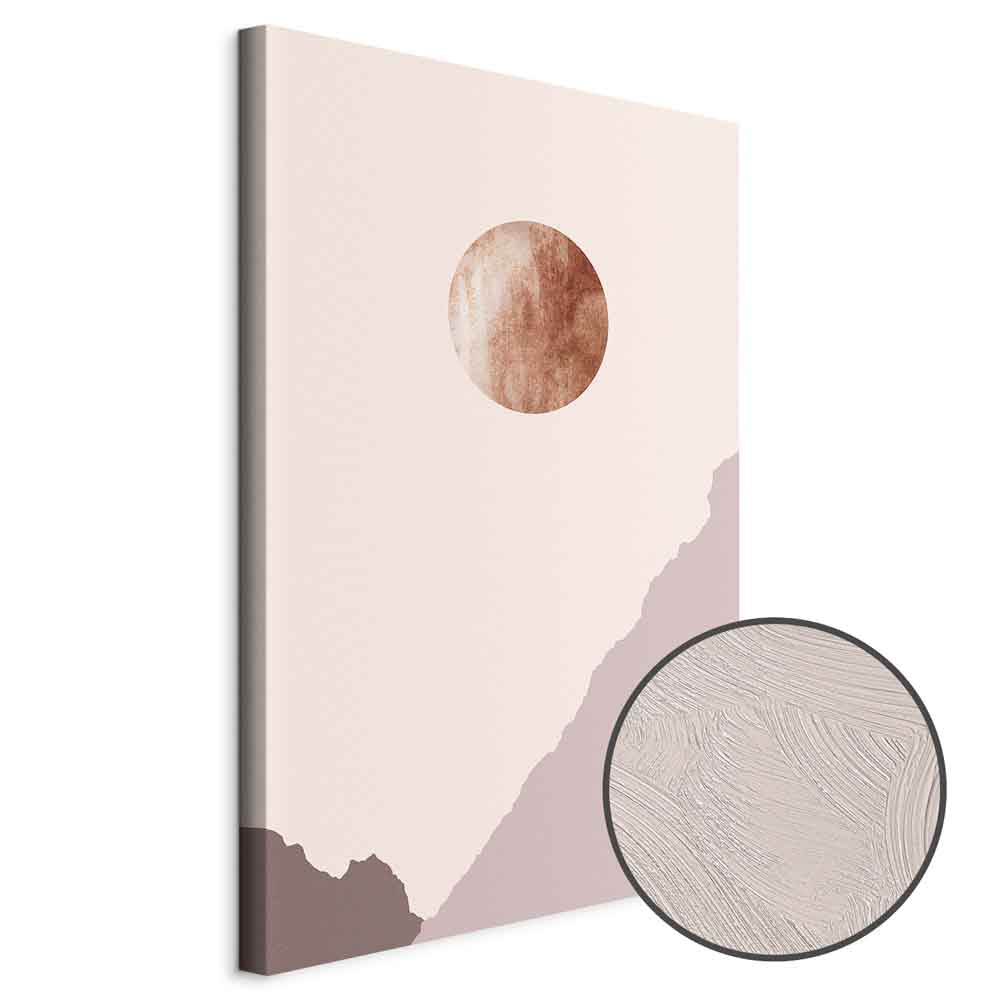 Abstract Mountain Planet Vertical Canvas Print