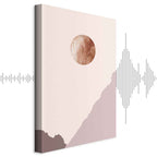 Abstract Mountain Planet Vertical Canvas Print