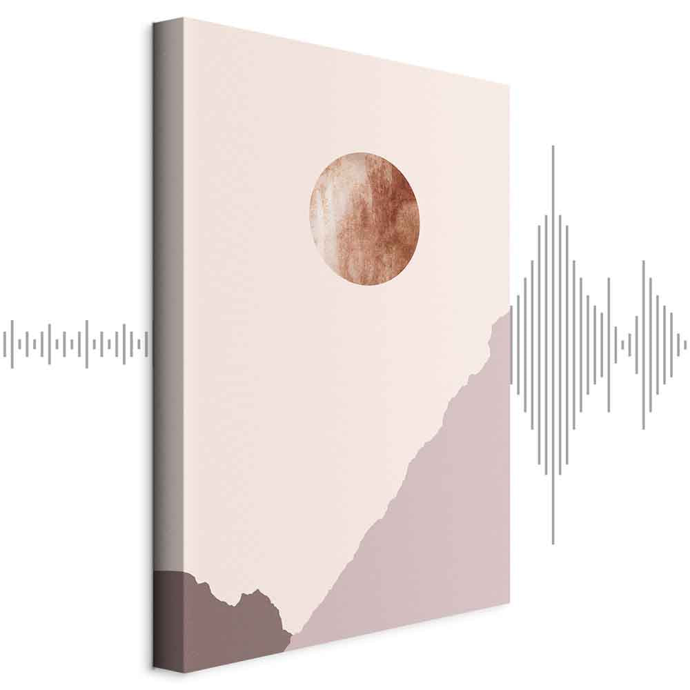 Abstract Mountain Planet Vertical Canvas Print