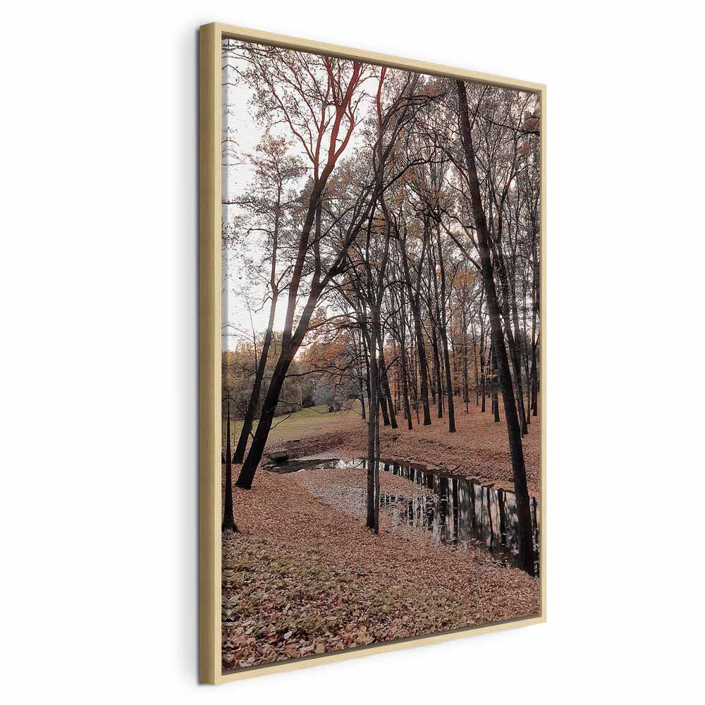 Autumn Forest Path Landscape Canvas Print