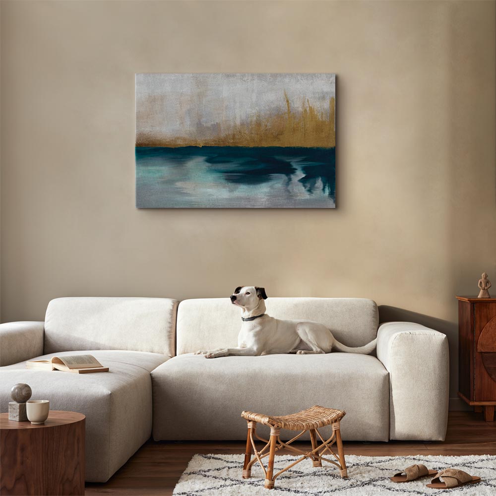 Golden Grasses Nature Canvas Print