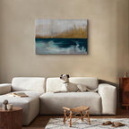 Golden Grasses Nature Canvas Print