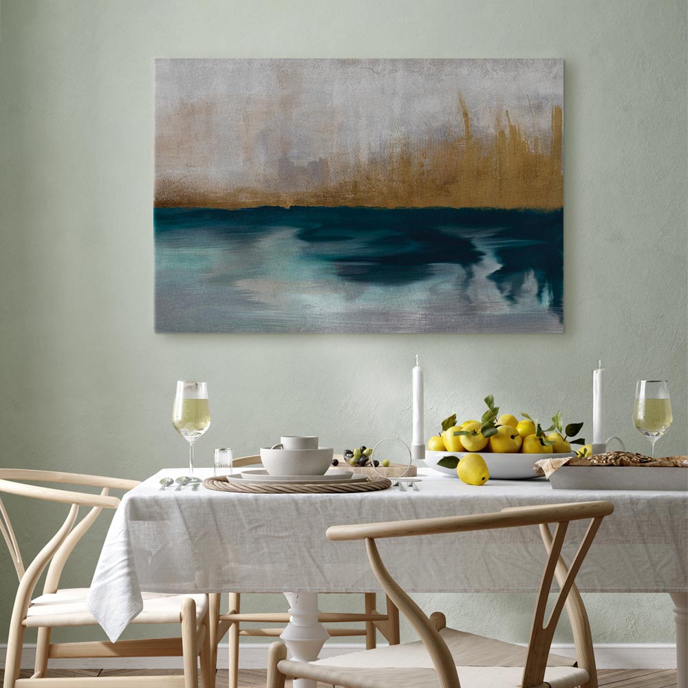 Golden Grasses Nature Canvas Print