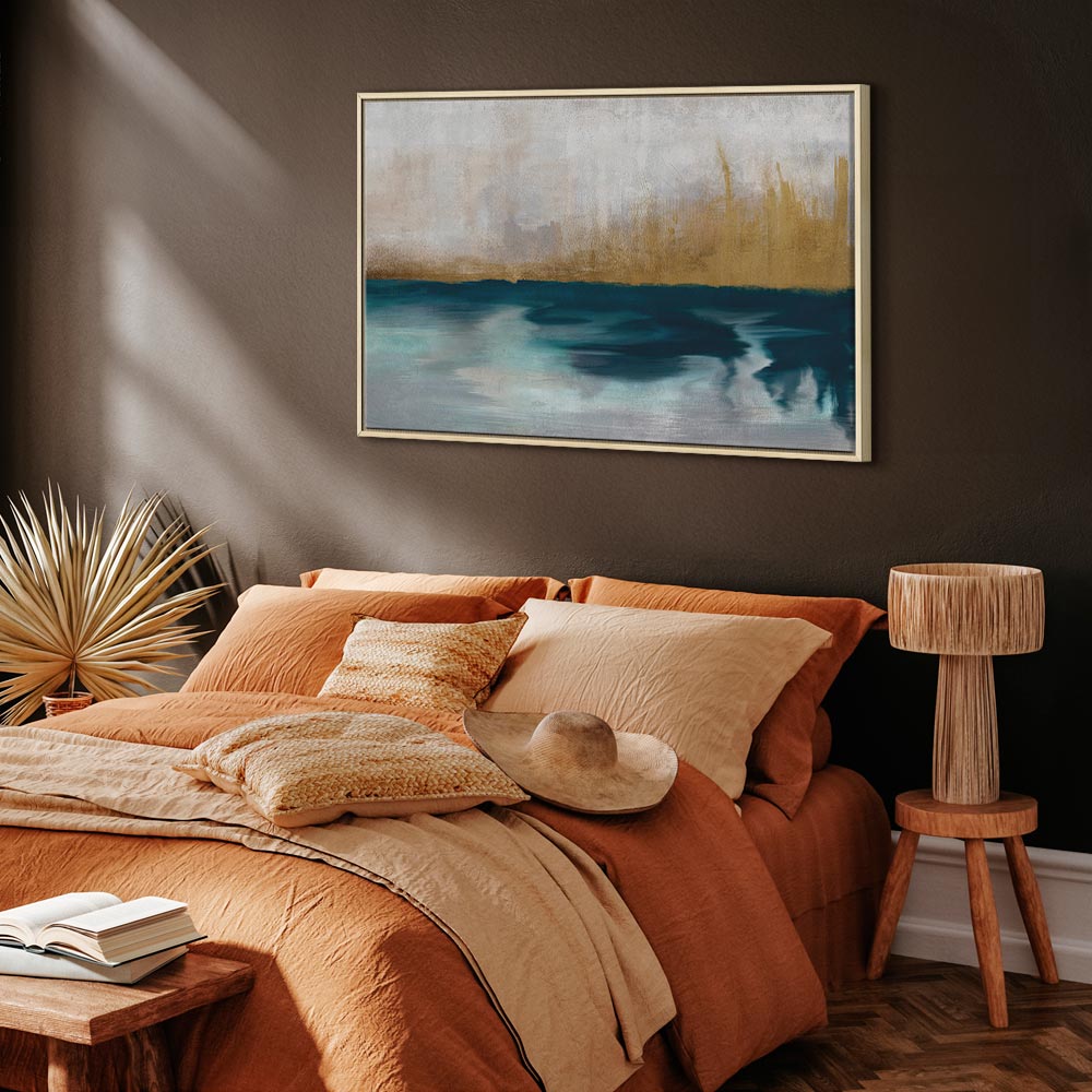 Golden Grasses Nature Canvas Print