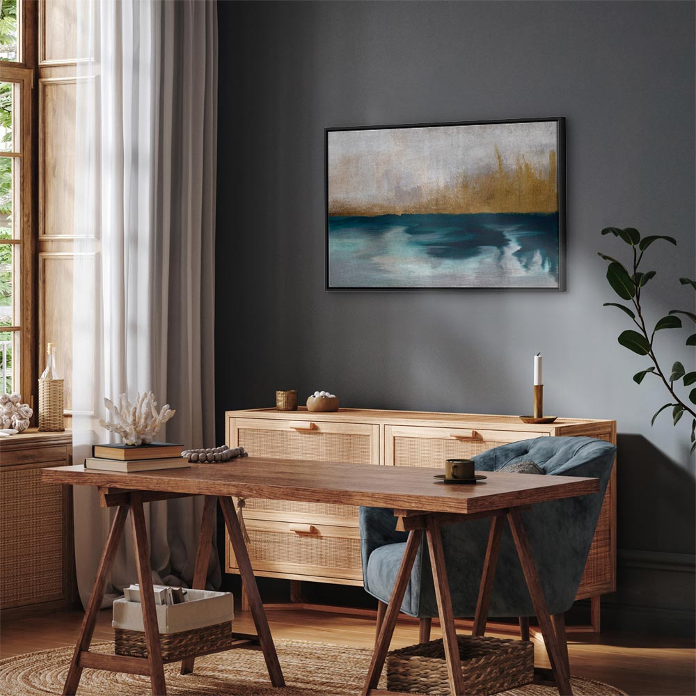 Golden Grasses Nature Canvas Print