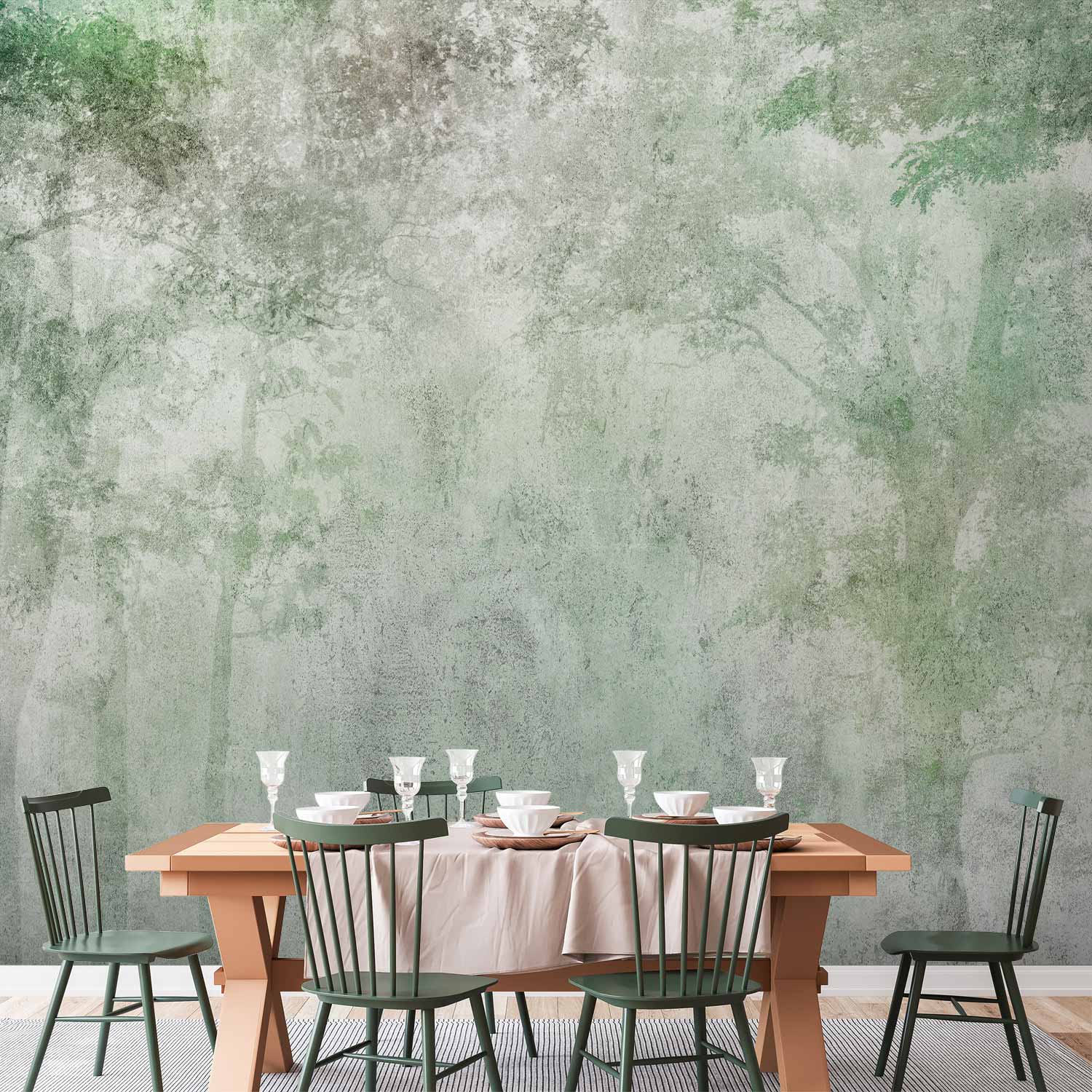 Forest Relief Texture Wall Mural