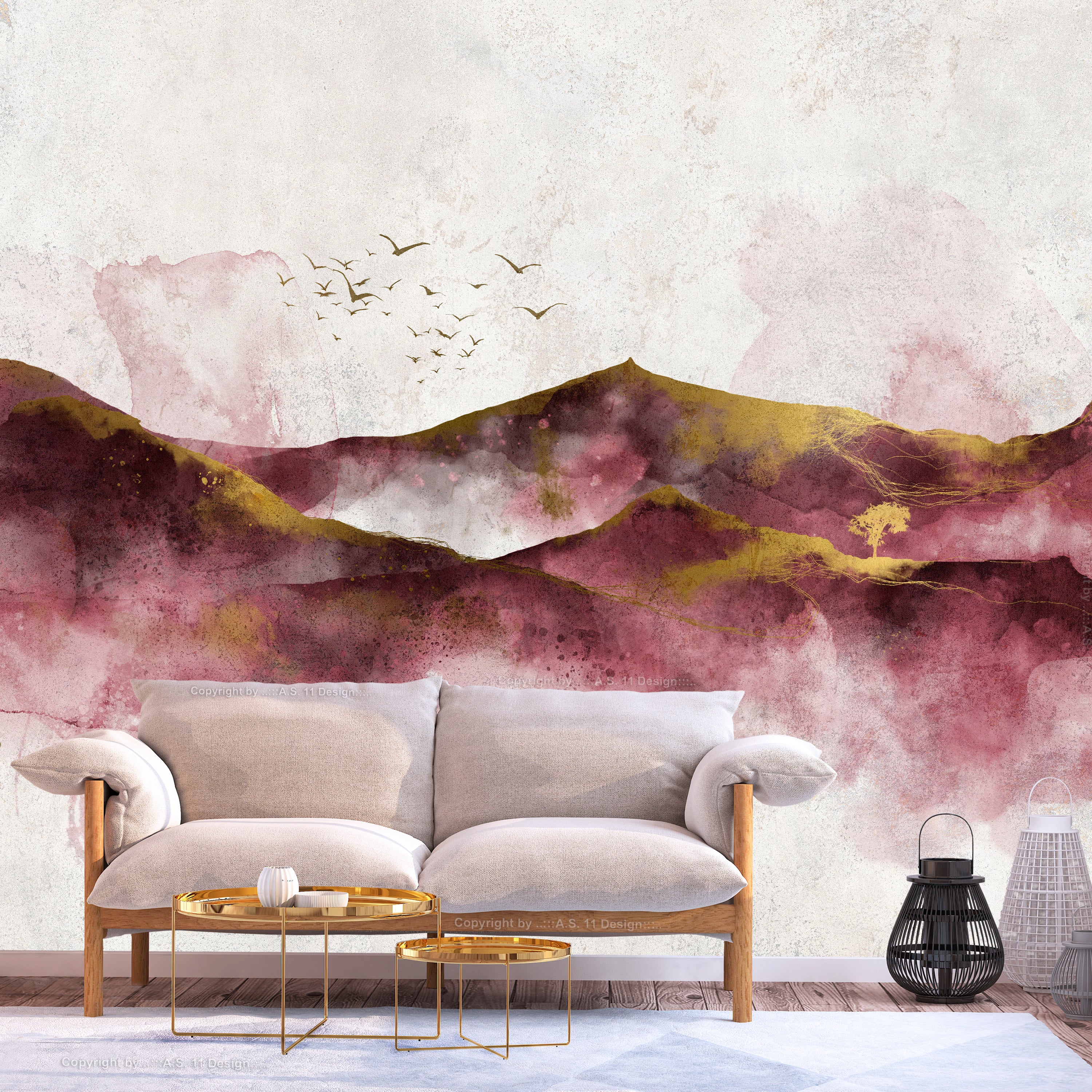Wall Mural Golden Hour Landscape