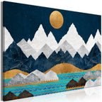 Canvas Print Night in the Mountains (1 Part) Wide