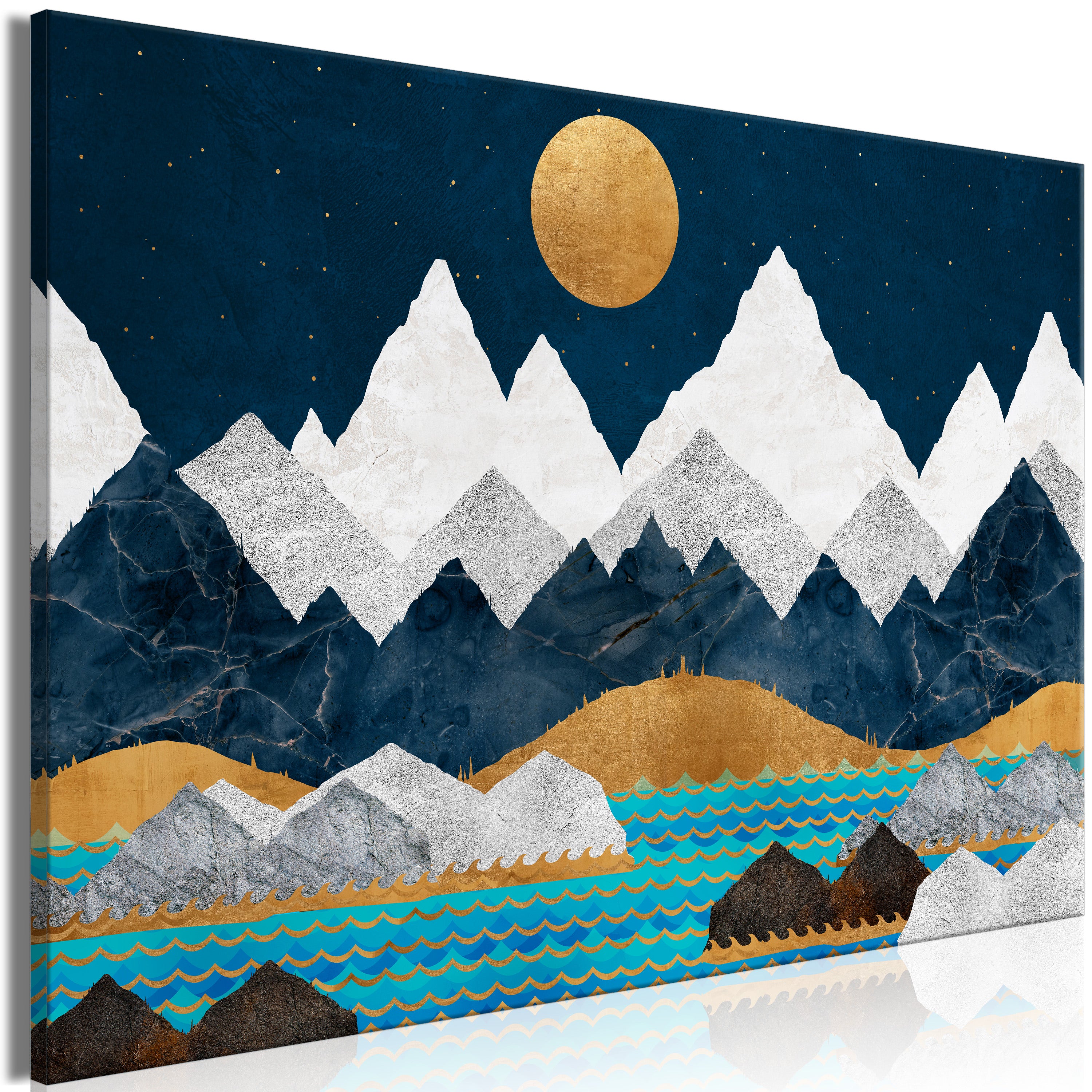 Canvas Print Night in the Mountains (1 Part) Wide