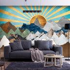 Wall Mural Morning in Mountains - Landscape Wall Decor