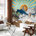Morning Mountain Landscape Wall Mural