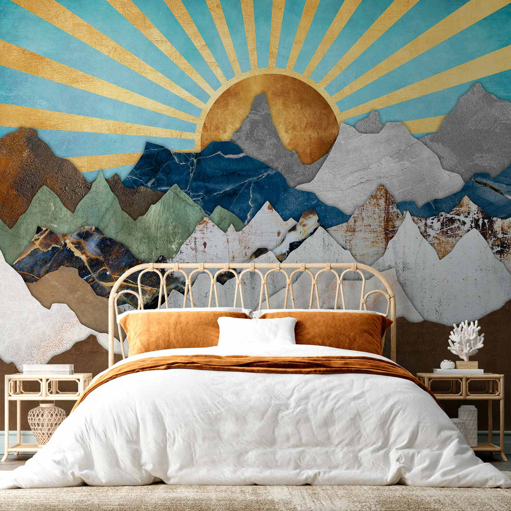 Morning Mountain Landscape Wall Mural