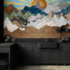 Wall Mural Morning in Mountains - Landscape Wall Decor