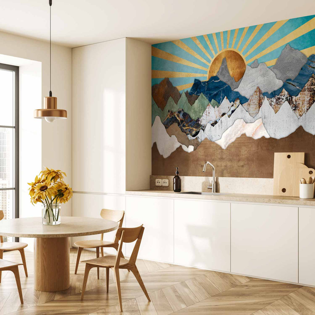 Morning Mountain Landscape Wall Mural