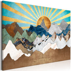 Canvas Print Morning in the Mountains Wide