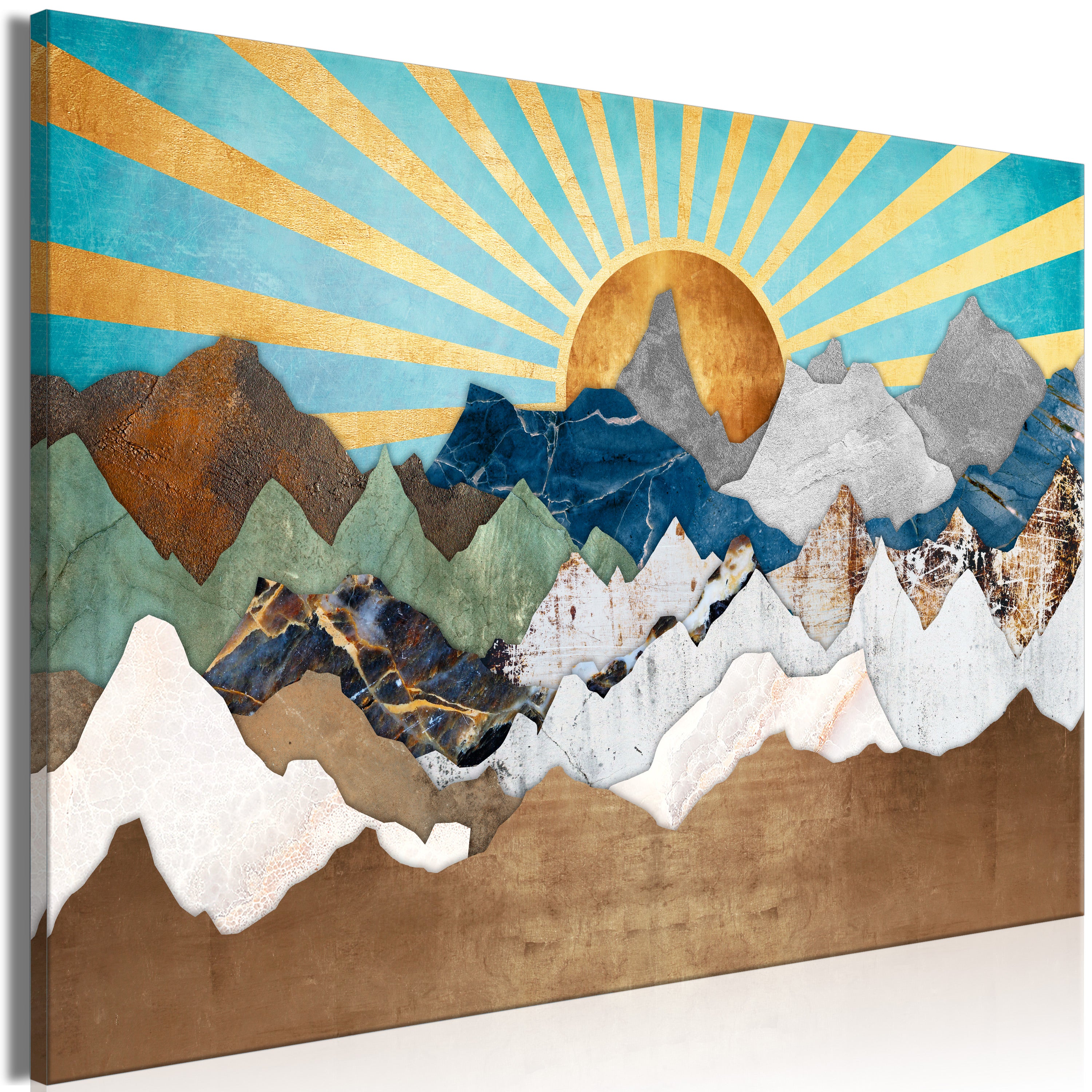 Canvas Print Morning in the Mountains Wide