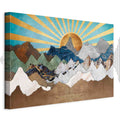 Morning Mountain Landscape Wide Canvas Print