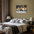 Cold Night Landscape Wide Canvas Print