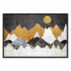 Cold Night Landscape Wide Canvas Print