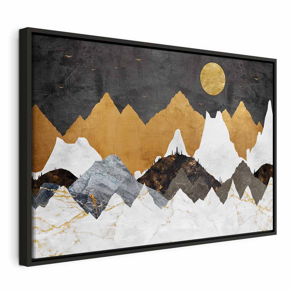 Cold Night Landscape Wide Canvas Print