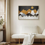 Cold Night Landscape Wide Canvas Print