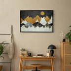 Cold Night Landscape Wide Canvas Print