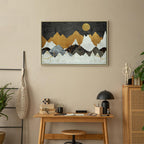 Cold Night Landscape Wide Canvas Print