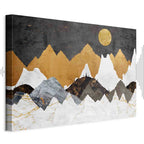 Cold Night Landscape Wide Canvas Print