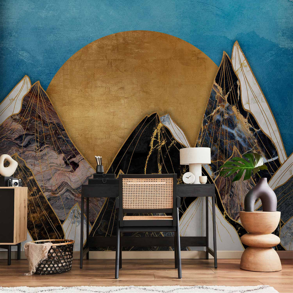 Abstract Marble Landscape Wall Mural