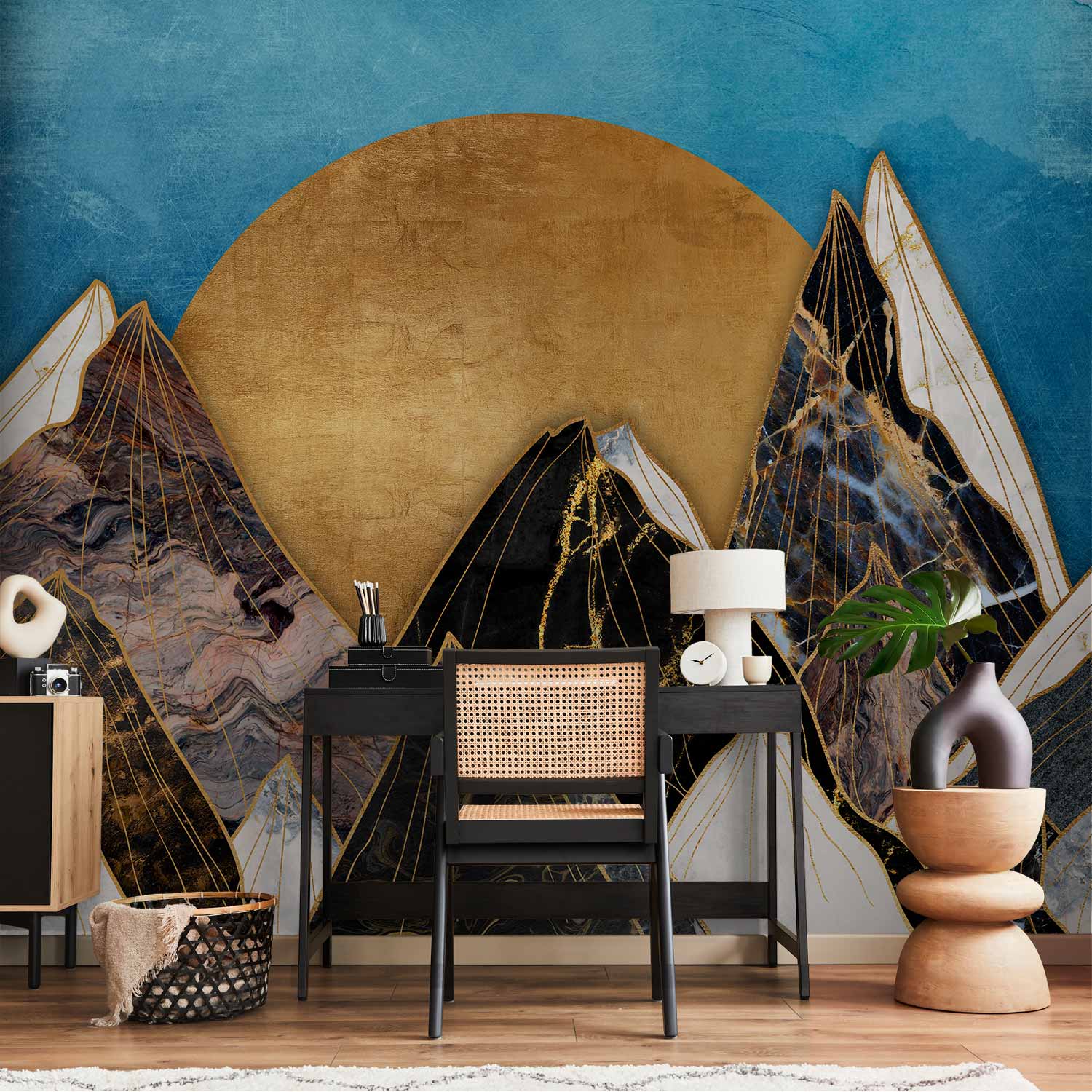 Abstract Marble Landscape Wall Mural