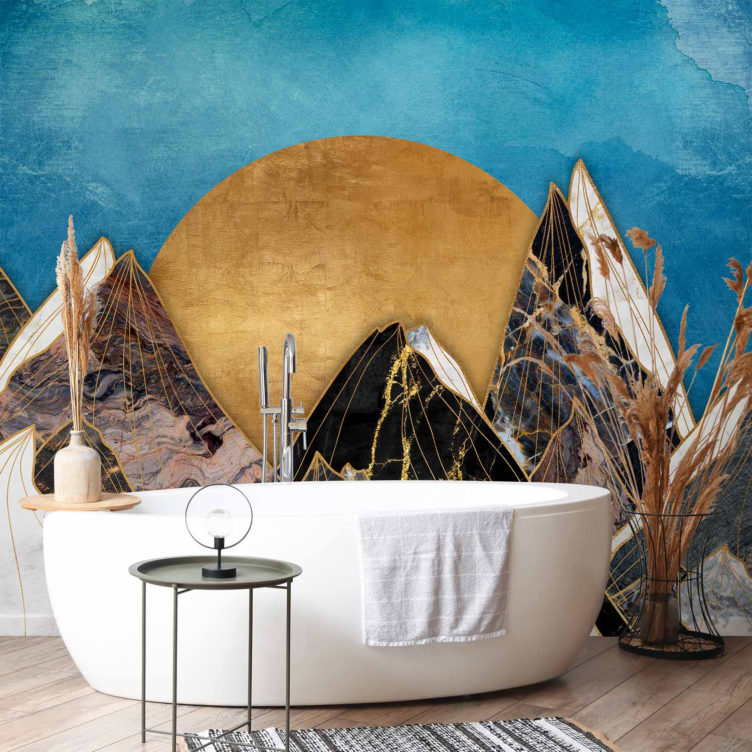 Abstract Marble Landscape Wall Mural